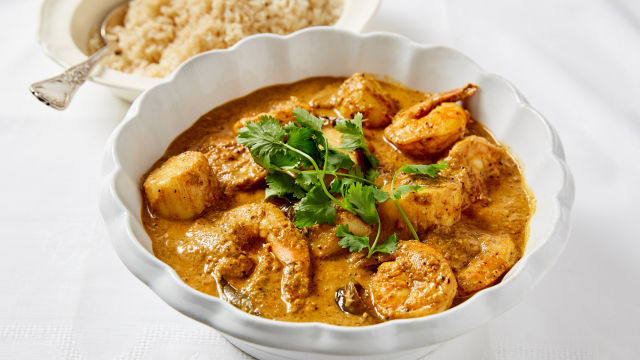 Curry od kozica i kapica
