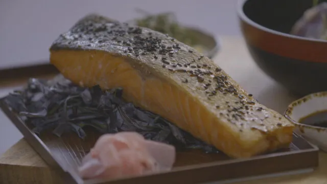 Teriyaki losos i povrće u tempuri